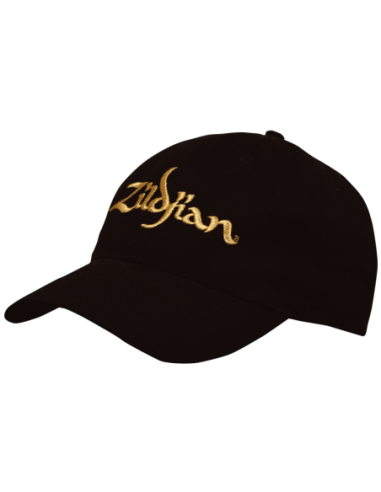 Zildjian Hats Black Baseball Cap Gold...